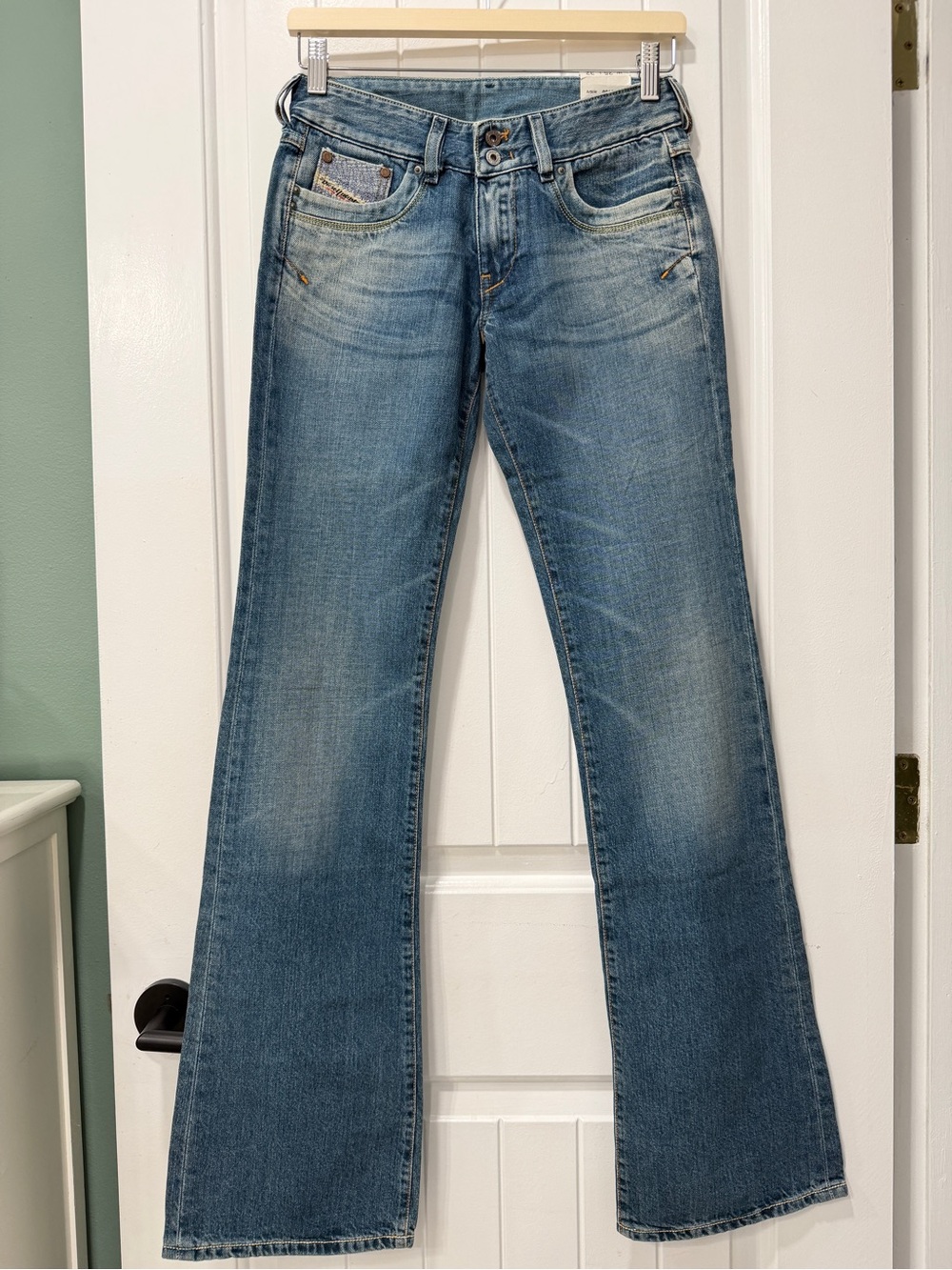 NWT Y2K Diesel Women's Ronhar Light Blue Bootcut Jeans